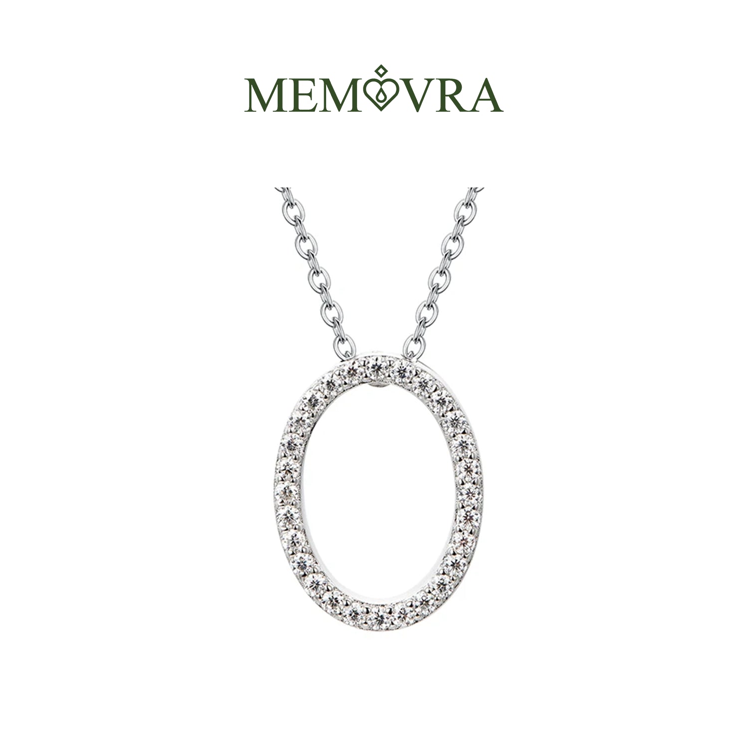 Luxe Moissanite Letter Pendant Necklace